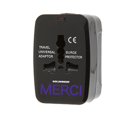 Included converter with the Merci Fuck Machine to work on multiple outlets | Kinkly Shop