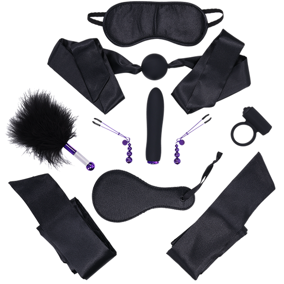 Everything included in the The VIP Room BDSM Set| Kinkly Shop