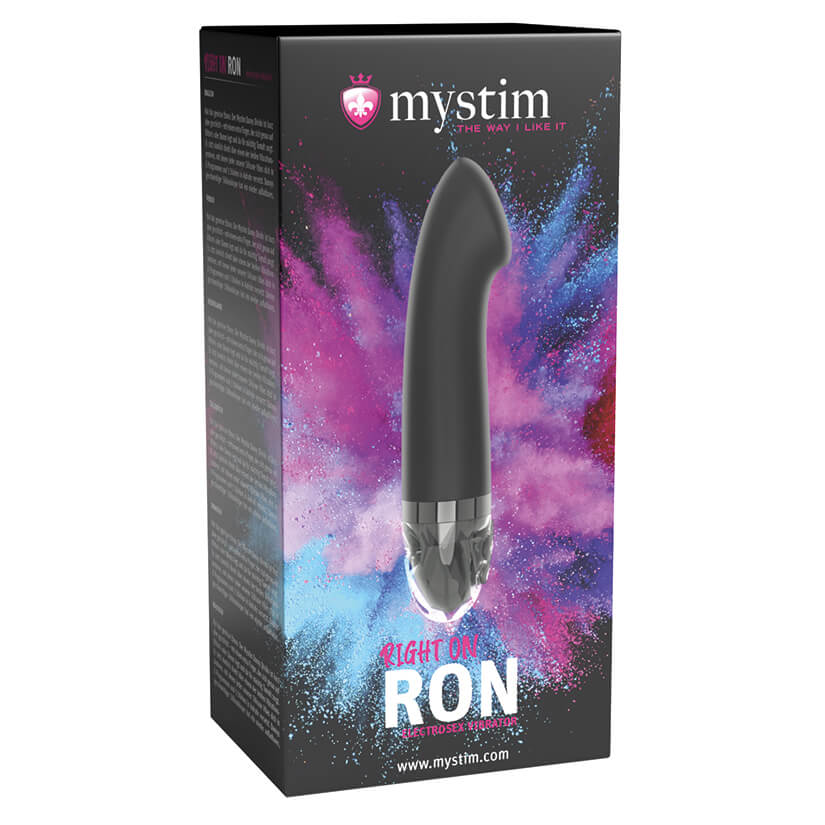 Packaging for the Mystim Right on Ron | Kinkly Shop