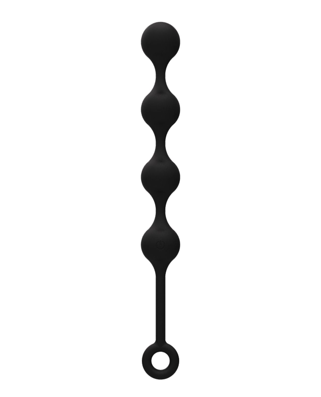 The Nexus Quattro Vibrating Anal Beads in front of a white background. All four of the anal beads appear to be about the same diameter and length. | Kinkly Shop
