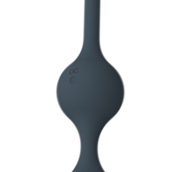 Close-up of the charging port for the Nexus Quattro Vibrating Anal Beads which is located on one of the beads. | Kinkly Shop