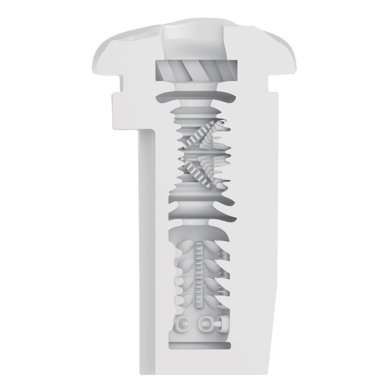 The cross-section of the interior stroker texture on the Optimum Power Lifelike Pulsar. There are lots of ribbings and advanced textures. | Kinkly Shop