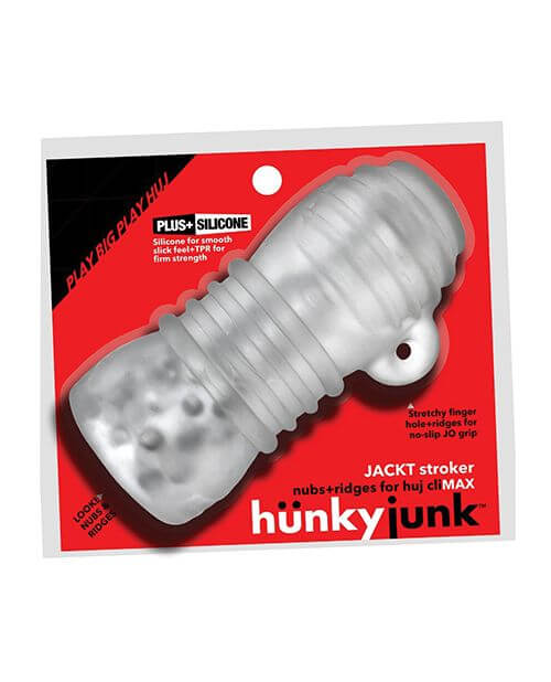 Packaging for the Oxballs Jack't stroker | Kinkly Shop