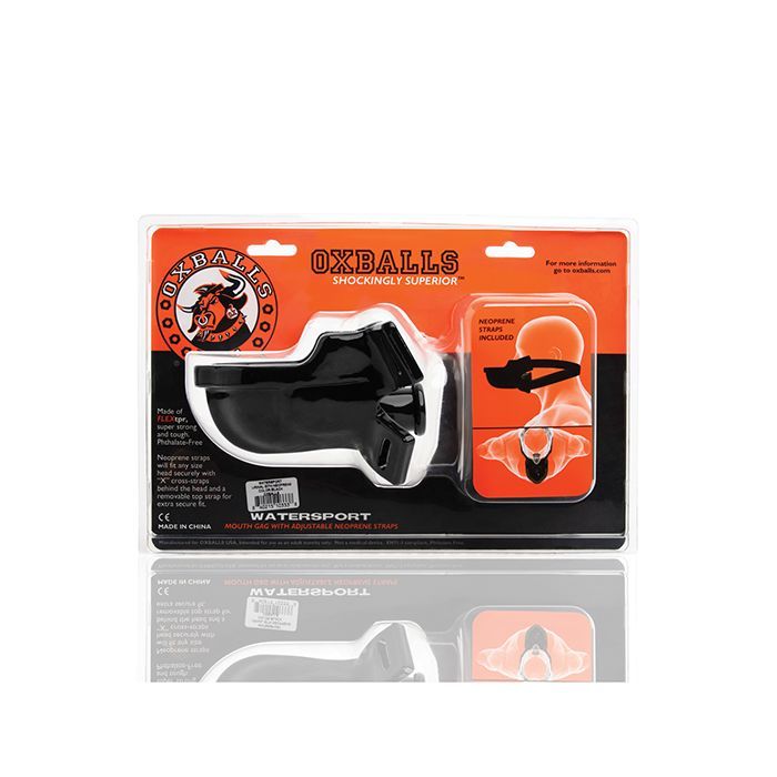 Packaging of the Oxballs Watersports Gag | Kinkly Shop