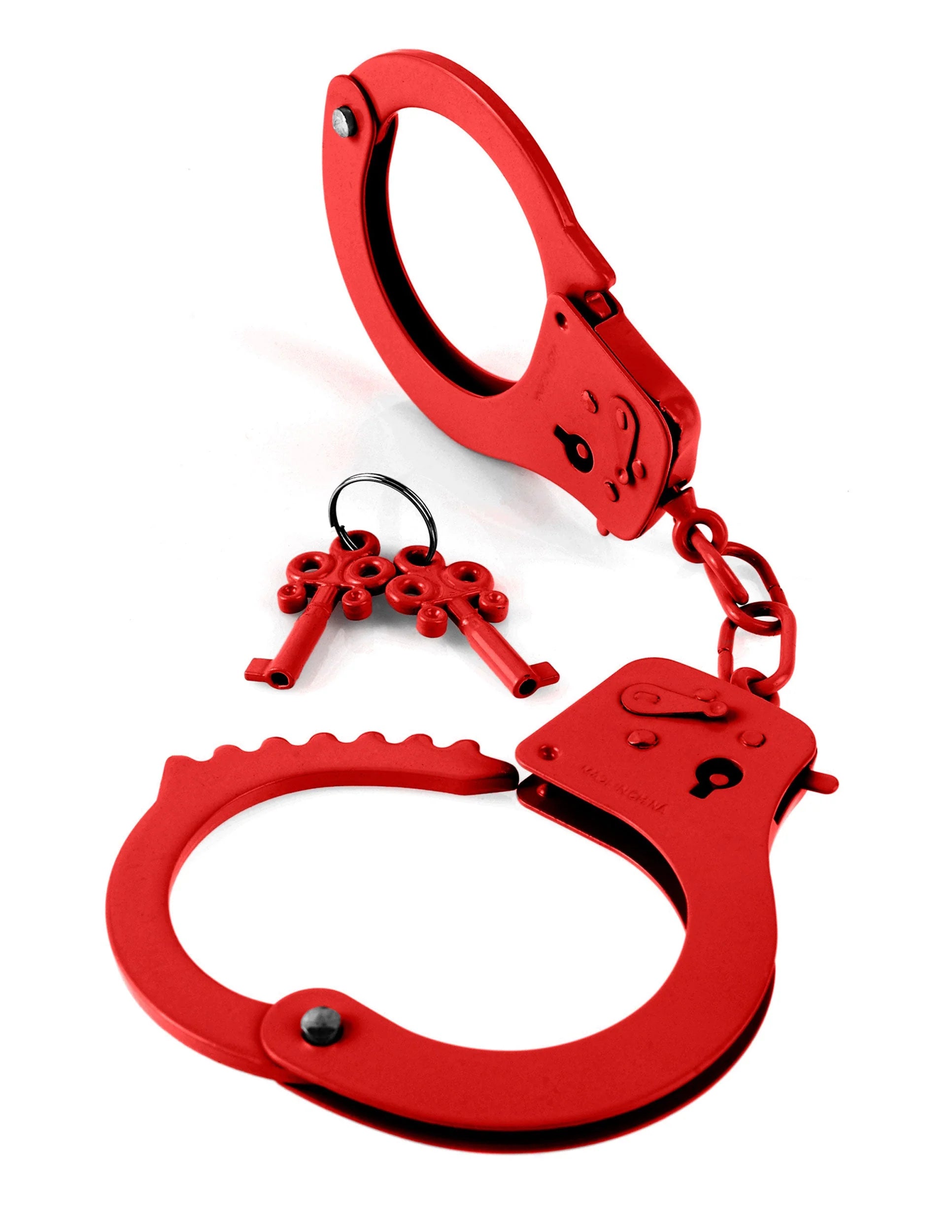A cuff of the Designer Cuffs is shown close to the camera, opened up. | Kinkly Shop