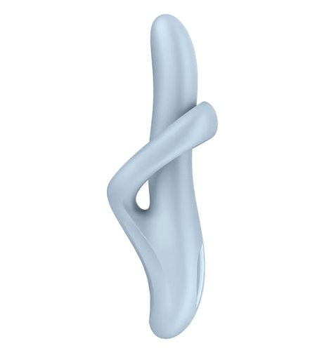Side view of the Satisfyer Heat Flex 4. The vibrator has a unique design. | Kinkly Shop