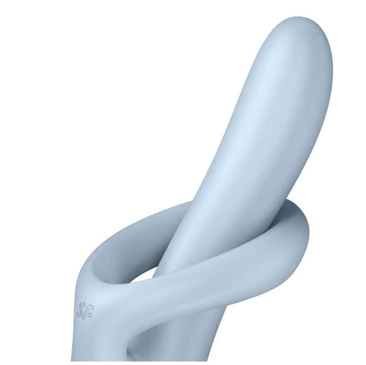 Close-up on the insertable shaft of the Satisfyer Heat Flex 4. It looks extremely smooth with a minimal tip taper. | Kinkly Shop