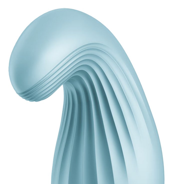 Close-up on the tip of the Satisfyer Dipping Delight where all of the vibrations are centered | Kinkly Shop