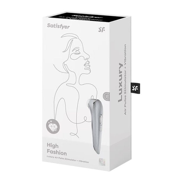 The packaging of the Satisfyer High Fashion | Kinkly Shop