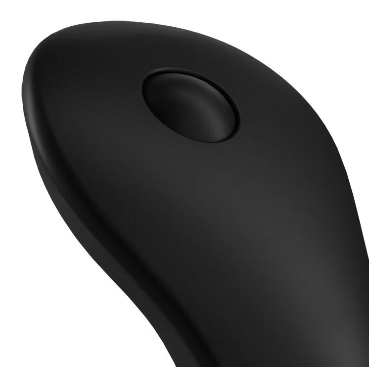 Close-up of the control button on the Satisfyer Little Secret | Kinkly