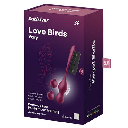 Packaging for the Satisfyer Love Birds Vary | Kinkly Shop
