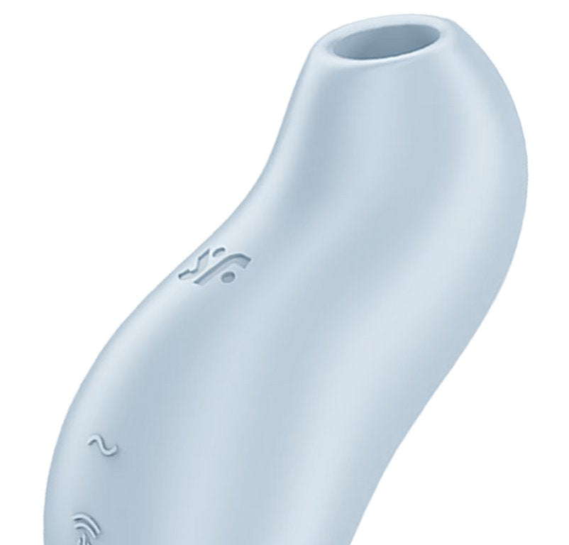 Close-up of the air suction hole at the tip of the Satisfyer Pocket Pro 1. | Kinkly Shop