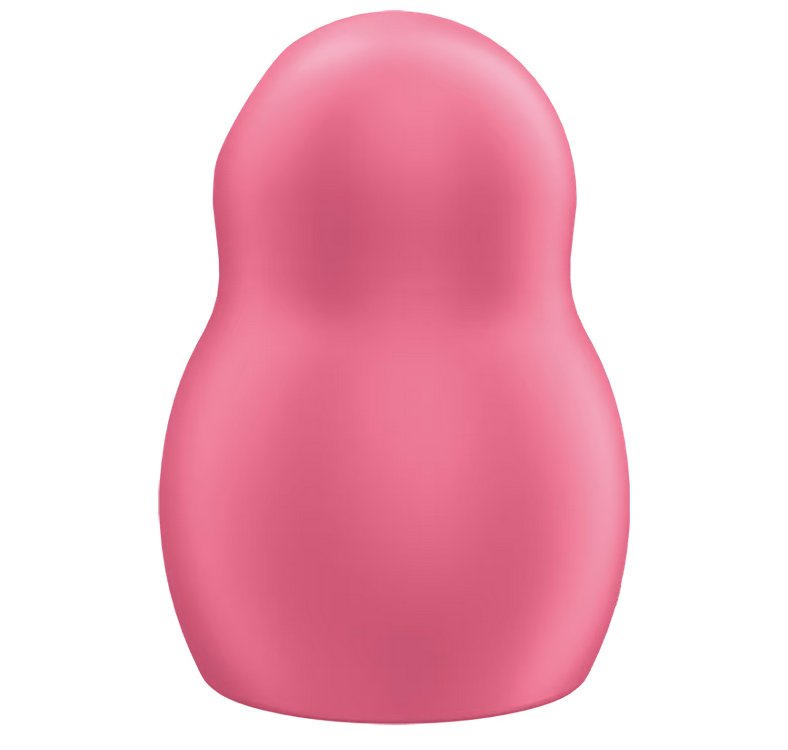 Backside of the Satisfyer Pro To Go 1. The vibrator is entirely smooth with no texturing to it. | Kinkly Shop