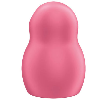 Backside of the Satisfyer Pro To Go 1. The vibrator is entirely smooth with no texturing to it. | Kinkly Shop