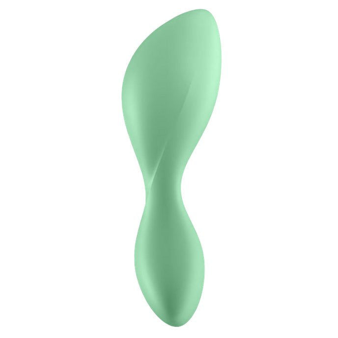 Side view of the Satisfyer Trendsetter showcasing the thickness of the handle versus the insertable portion. | Kinkly Shop