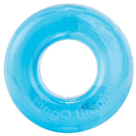 Screaming O RingO Biggie in blue against a plain white background. | Kinkly Shop