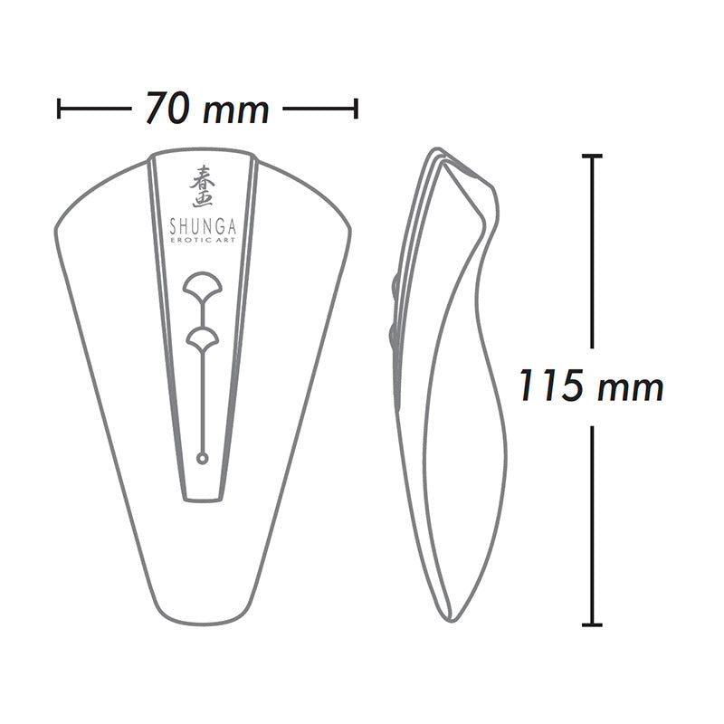 The Shunga Obi with measurements shown next to it. | Kinkly Shop