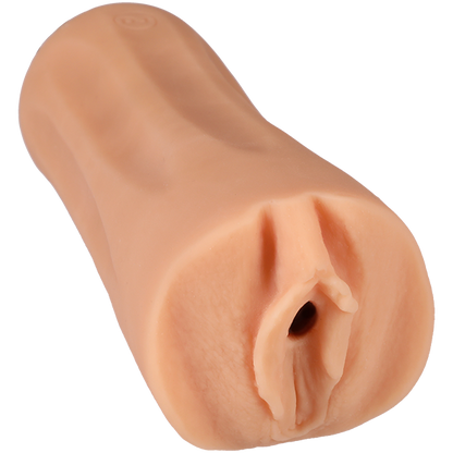 The Signature Strokers - Cory Chase in front of a plain white background. The vulva is molded directly from Cory Chase's own vulva. | Kinkly