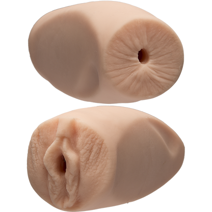 The two sides of the same, Signature Strokers Kittens & Cougars: Pussy & Ass stroker. The tunnel inside the stroker is the same. The entrances on each end just look different. | Kinkly Shop