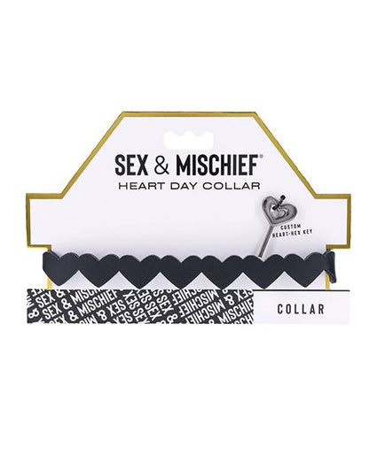 The Sportsheets Heart Day Collar in its packaging. | Kinkly Shop