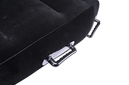Close-up of the rubber handles on the side of the Sportsheets Inflatable Positioner Plus. They are firmly attached to the side of the sex furniture. | Kinkly Shop