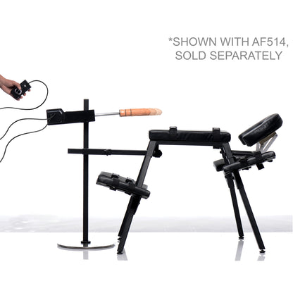 The Dicktator Extreme Sex Machine shown with the Obedience Sex Bench, designed to work together with one another. The Obedience Sex Bench is not included. | Kinkly Shop