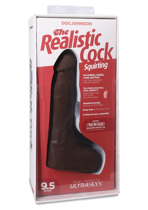 Packaging for the The Realistic Cock Squirting | Kinkly Shop