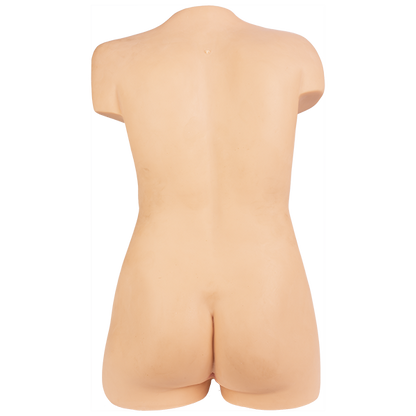 Backside of the Signature Dolls TransGirl - Lena Moon with rounded, firm butt cheeks and a smooth back | Kinkly Shop