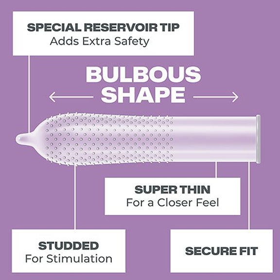 Trojan Bareskin Studded