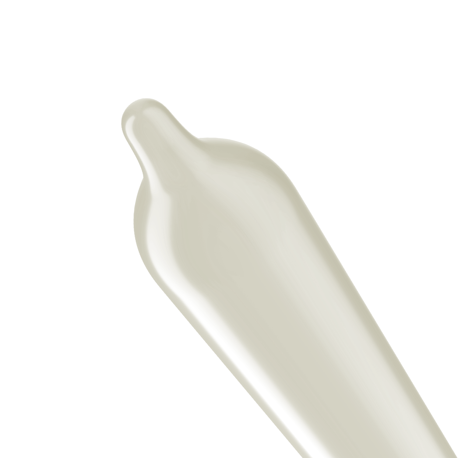 Close-up of the reservoir tip of the Trojan ENZ on the unrolled condom | Kinkly