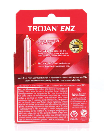 Trojan ENZ without Lubricant Condoms | Choose Your Own Lube! Kinkly Shop Trojan ENZ without Lubricant Condoms | Choose Your Own Lube! Kinkly Shop