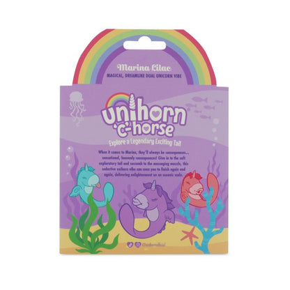 Backside of the packaging of the Unihorn C Horse | Kinkly Shop