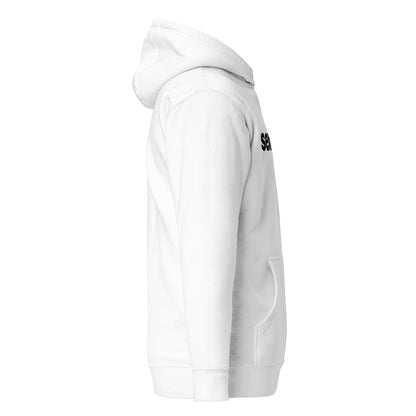 Sudadera unisex con capucha Sex.com - Blanca
