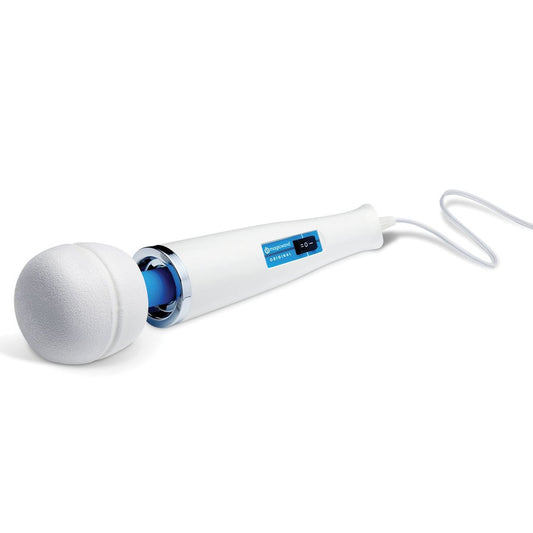 Magic Wand Original against a plain white background. The cord for the toy is trailing off the end of the handle off the edge of the image. | Kinkly Shop