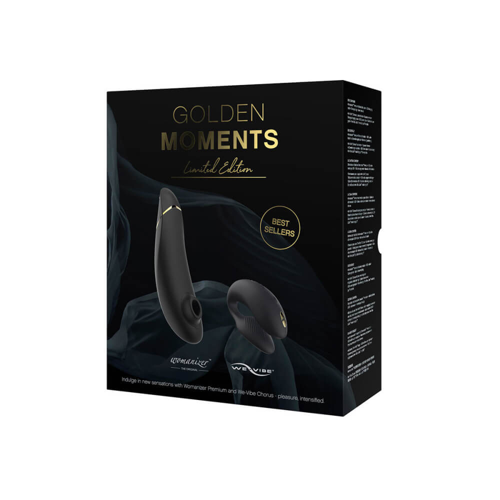 The box packaging for the We-Vibe Golden Moments 2 kit | Kinkly Shop