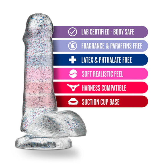 Naturally Yours 6" Glitter Cock