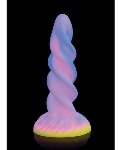 The XR Brands Moon Rider shown against a black background. This showcases the glow-in-the-dark pigment and what the color looks like when glowing in the dark. | Kinkly Shop