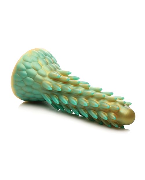 The Creative Cocks Stegosaurus laying on its side in front of a plain white background | Kinkly Shop