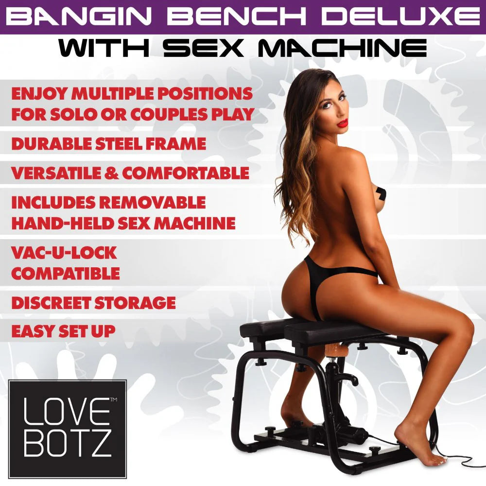 Banco de lujo Bangin' con máquina sexual