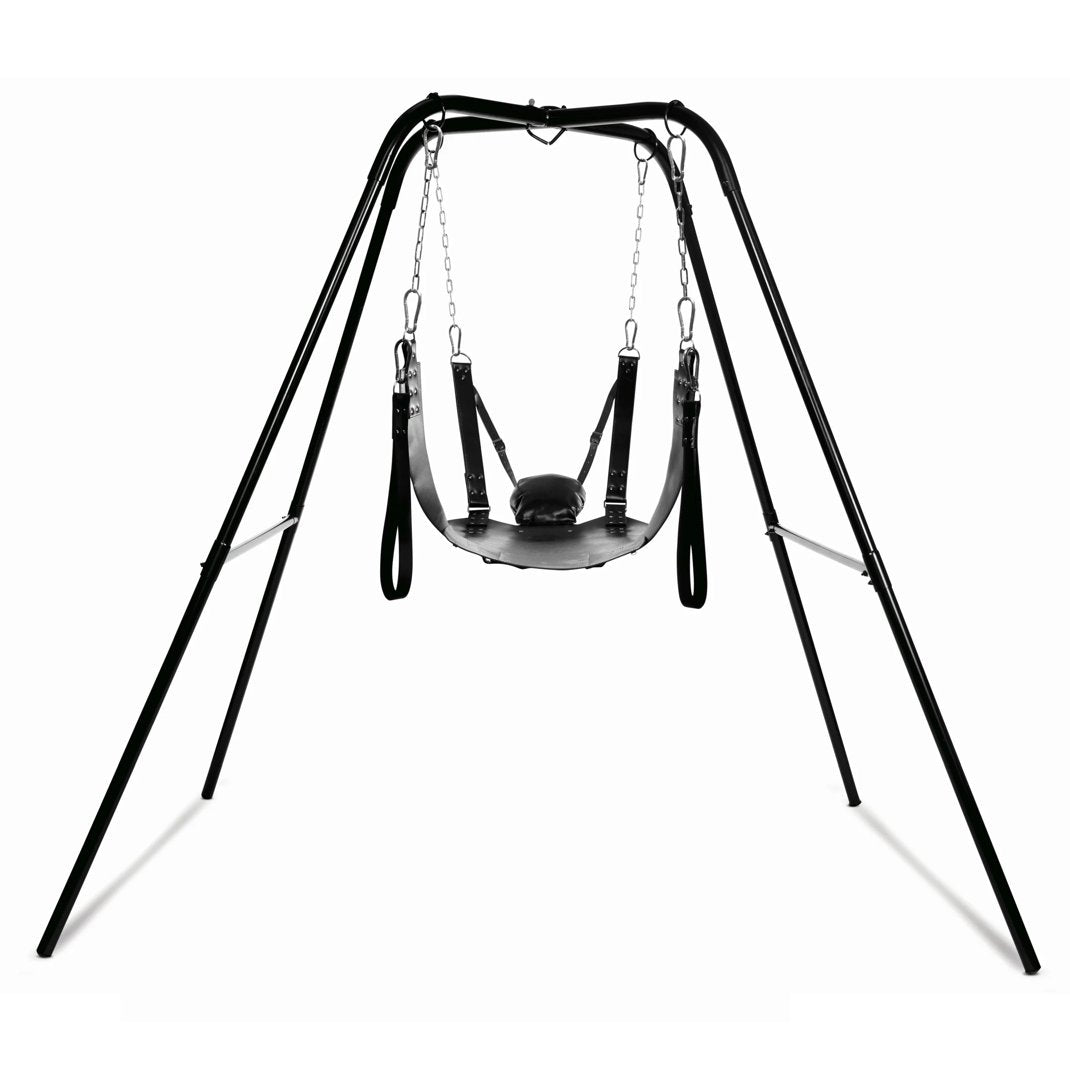 The Extreme Sling with Sling Stand in front of a plain white background | Kinkly Shop