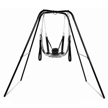 The Extreme Sling with Sling Stand in front of a plain white background | Kinkly Shop
