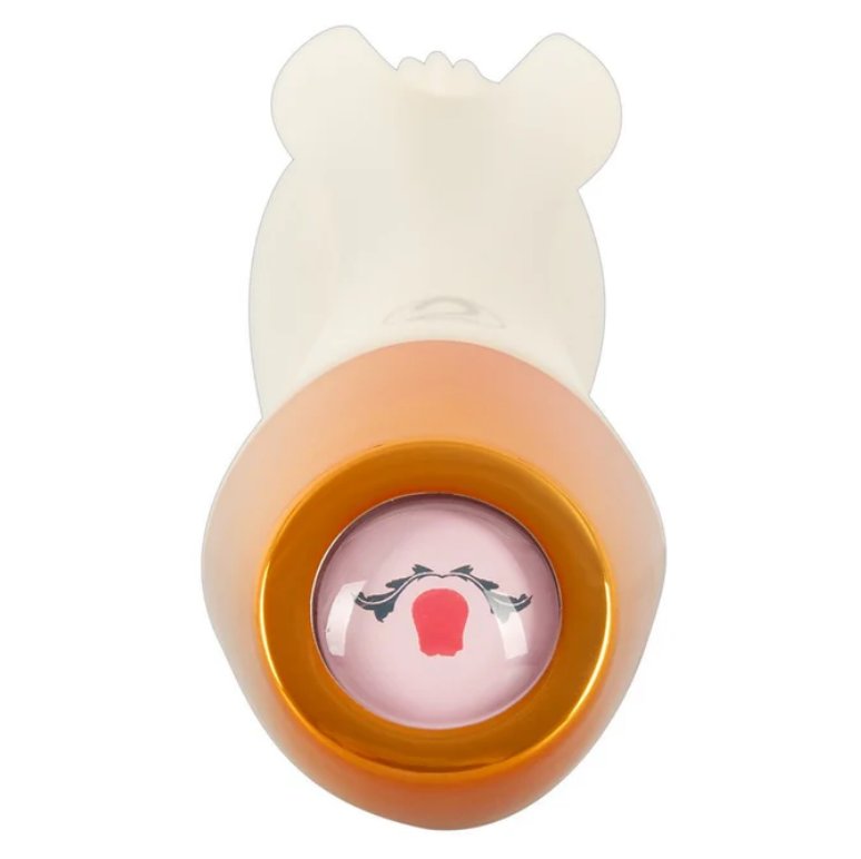 Close-up of the base of the You2Toys Glow-in-the-Dark Rabbit. | Kinkly Shop