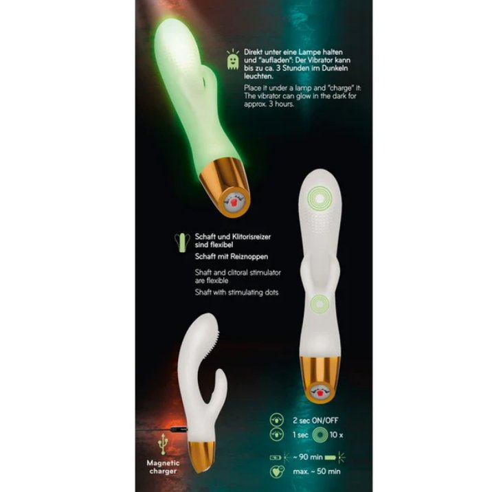 Backside of the You2Toys Glow-in-the-Dark Rabbit | Kinkly Shop