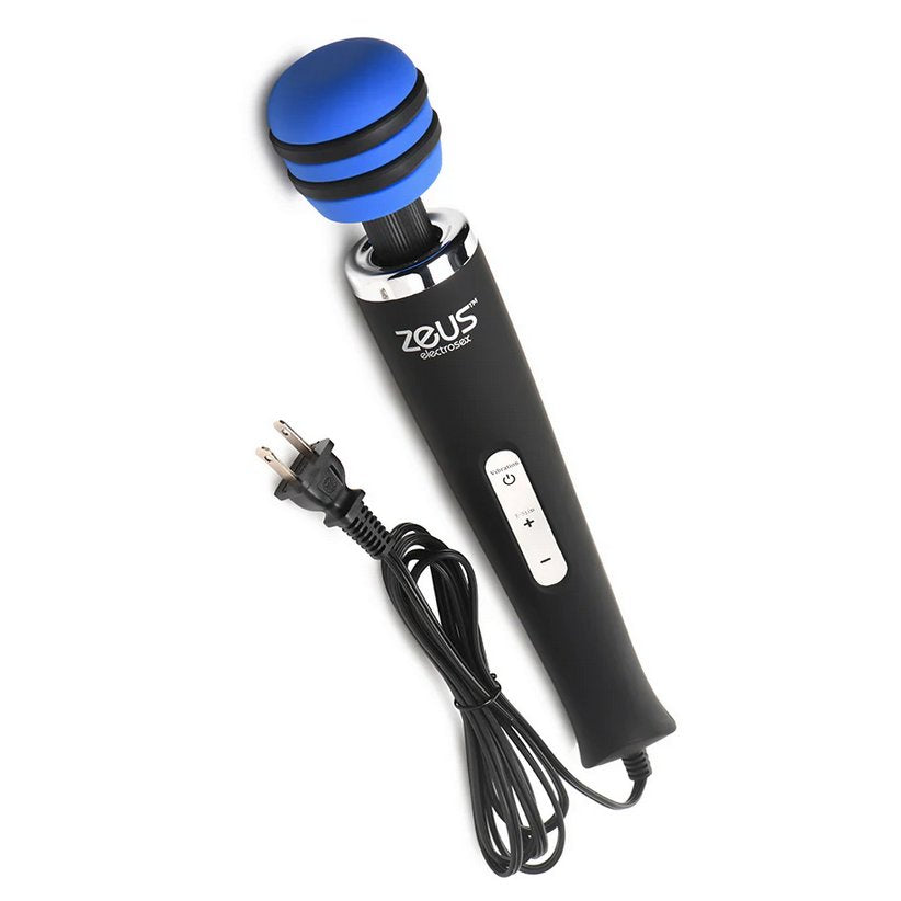 Masajeador electrosexual con varita Zeus Blue-Arc