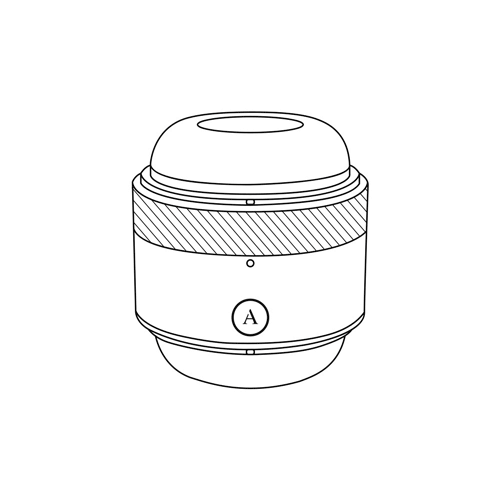 GIF shows how the Arcwave Voy works. The tightness ring on the outside of the case. This tightness ring causes the internal chamber to tighten or loosen. | Kinkly Shop