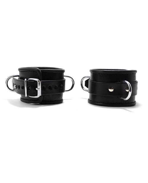 665 Padded Locking Wrist Restraints in Black | Kinkly Shop