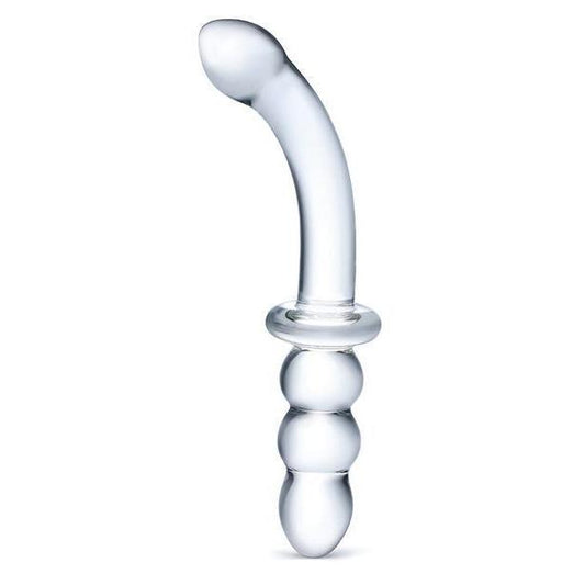 8" Glass Ribbed G-Spot - Kinkly Shop
