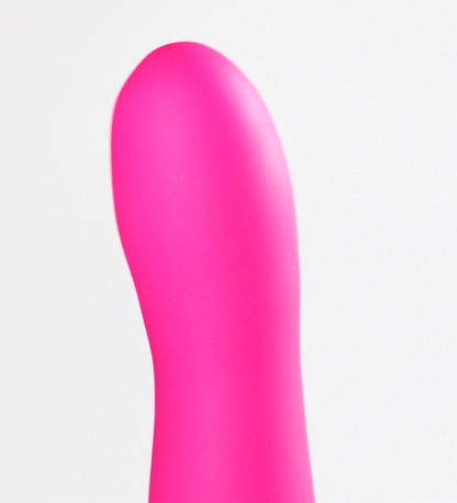 GIF of the rotating tip of the FemmeFunn Rora Rotating Bullet. The GIF is a close-up of the tip of the vibrator rotating. | Kinkly Shop