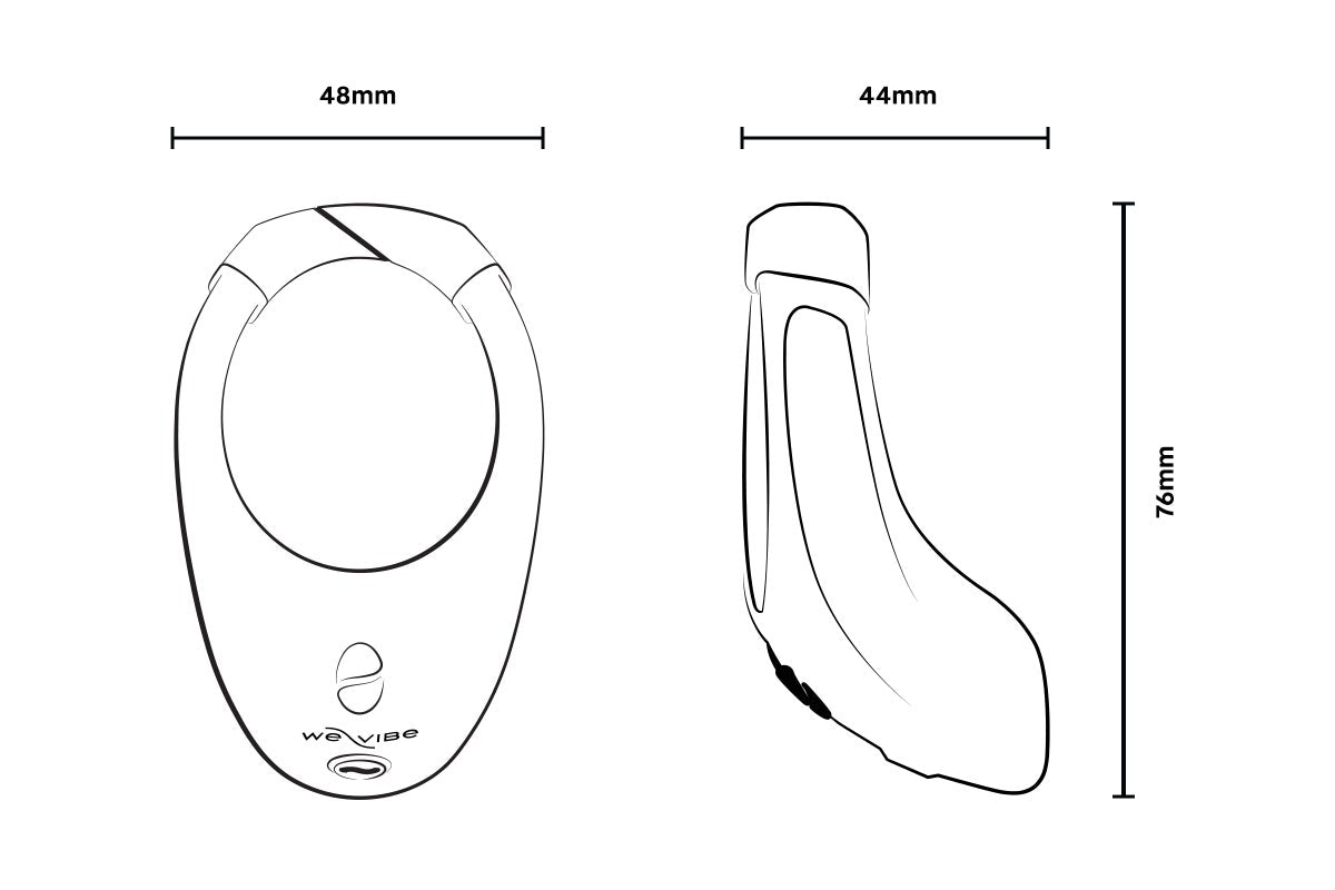 Specifications for the We-Vibe Bond. The information is included inside of the product description. | Kinkly Shop