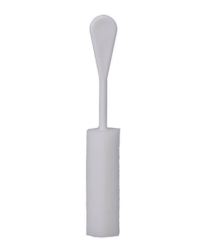 The Awkward Essentials Dripsticks. It looks like a small, absorbative sponge attached to a handle. | Kinkly Shop